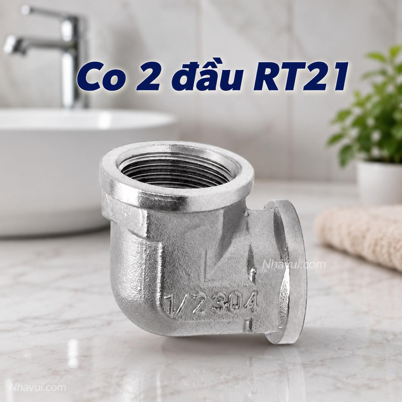 Co 2 đầu RT21 Vanni đồng thau