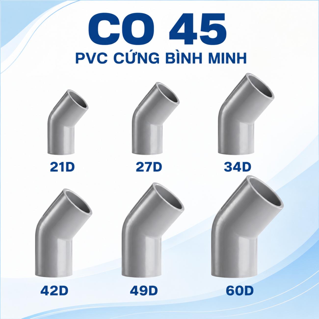 Co 45 PVC cứng Bình Minh