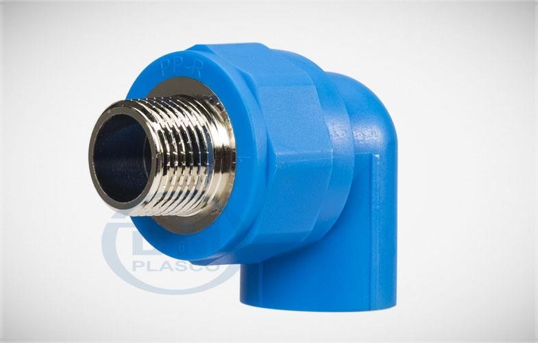 Co 90° ren ngoài thau PP-R Bình Minh PN20 20x1/2", 25x1/2", 25x3/4"
