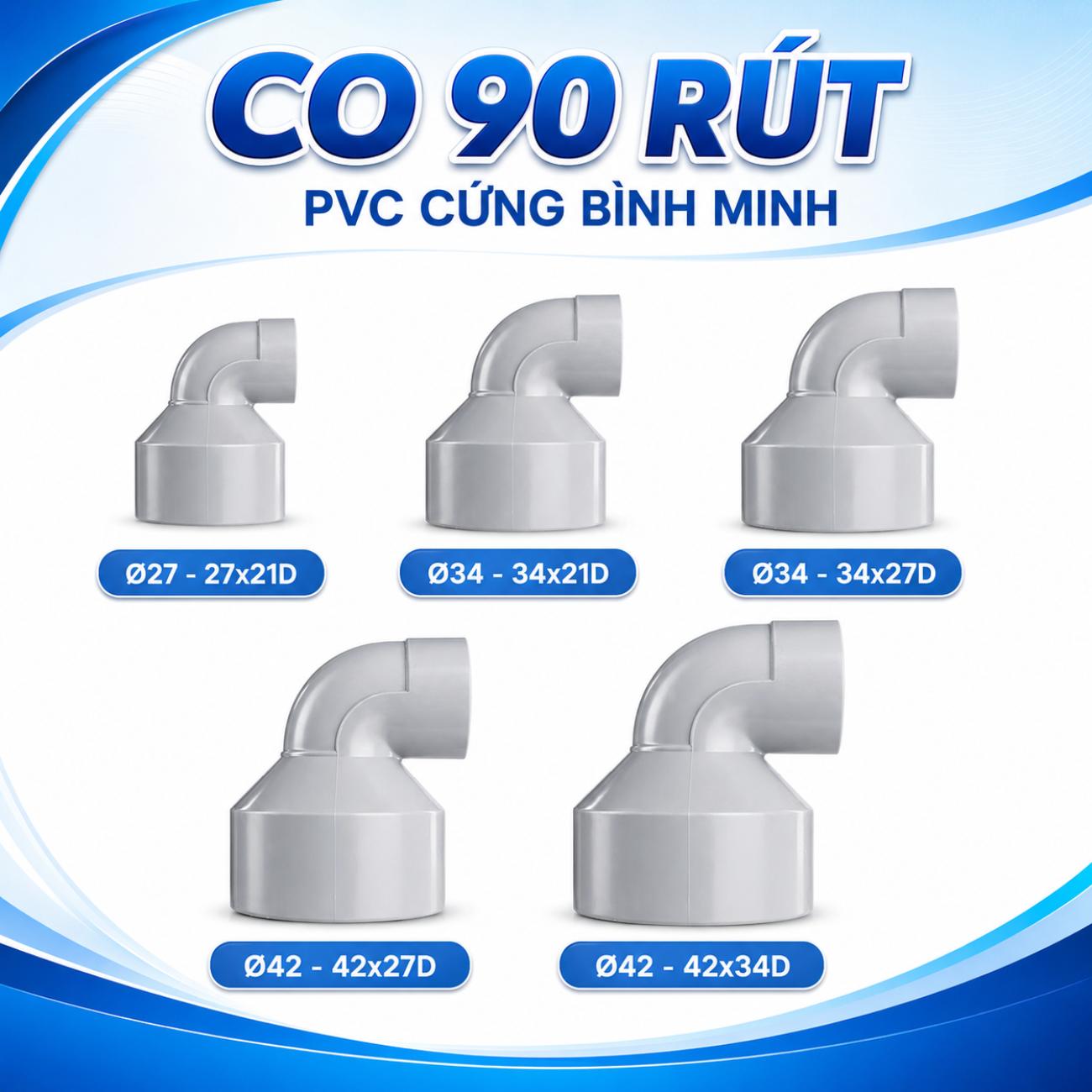 Co 90 rút PVC cứng Bình Minh