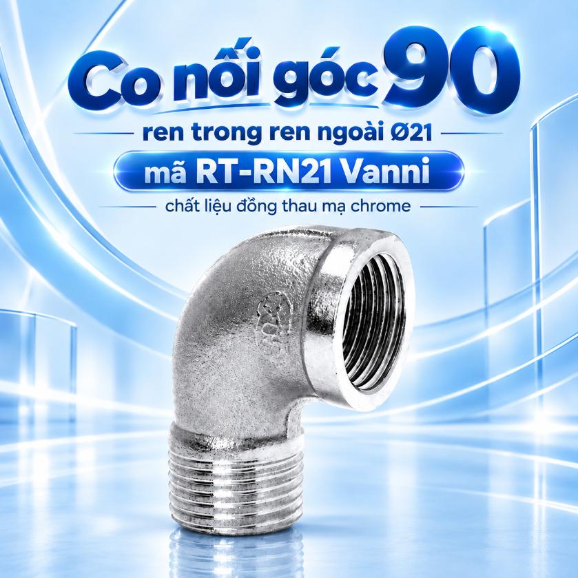 Co điếu RT-RN21 Vanni đồng thau mạ crome