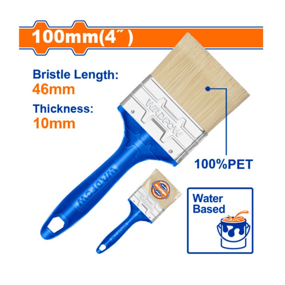 Cọ sơn nước 4 inch (100 mm) Wadfow WPB4904
