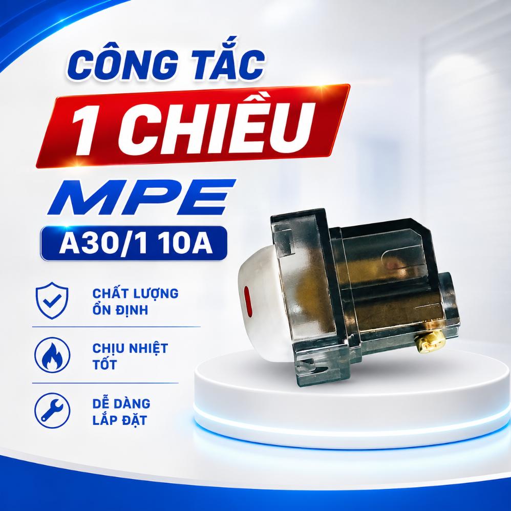 Công tắc 1 chiều MPE A30/1 10A