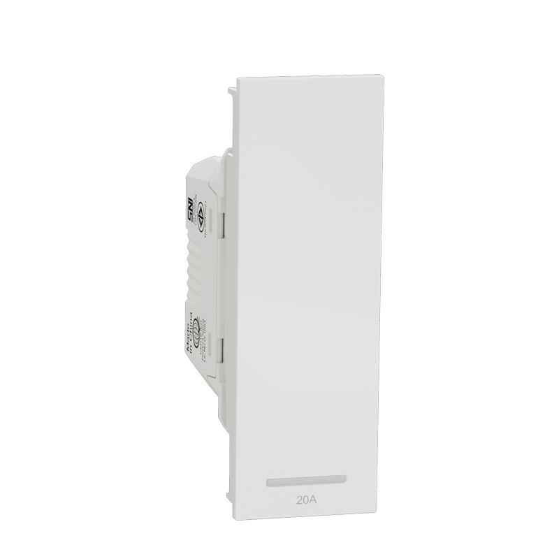 Công tắc 2 cực 20A Schneider AvatarOn A M3T31_D20N_WE size S, màu trắng