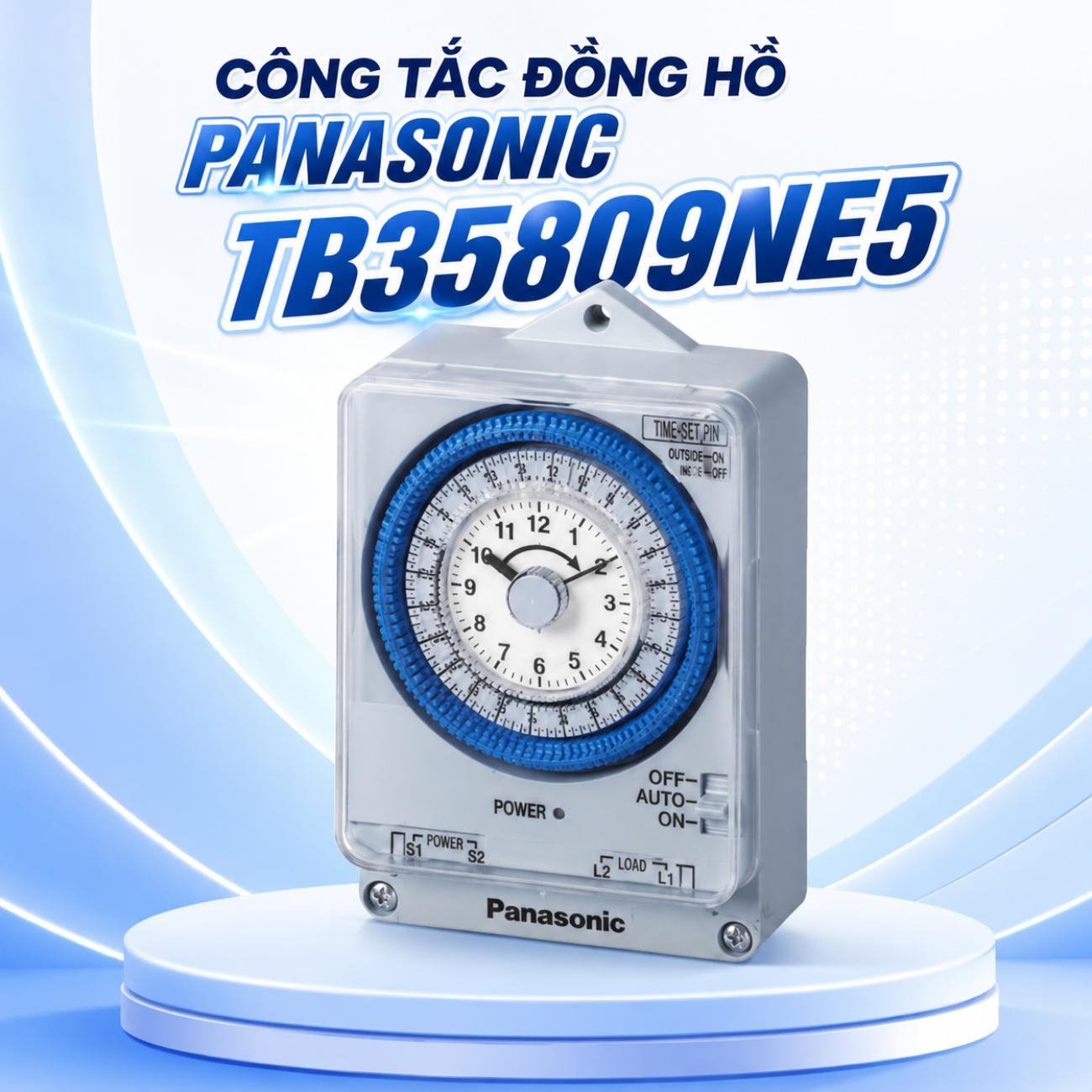 Công tắc đồng hồ Panasonic TB35809NE5 SPST 24h 220-240VAC 20A