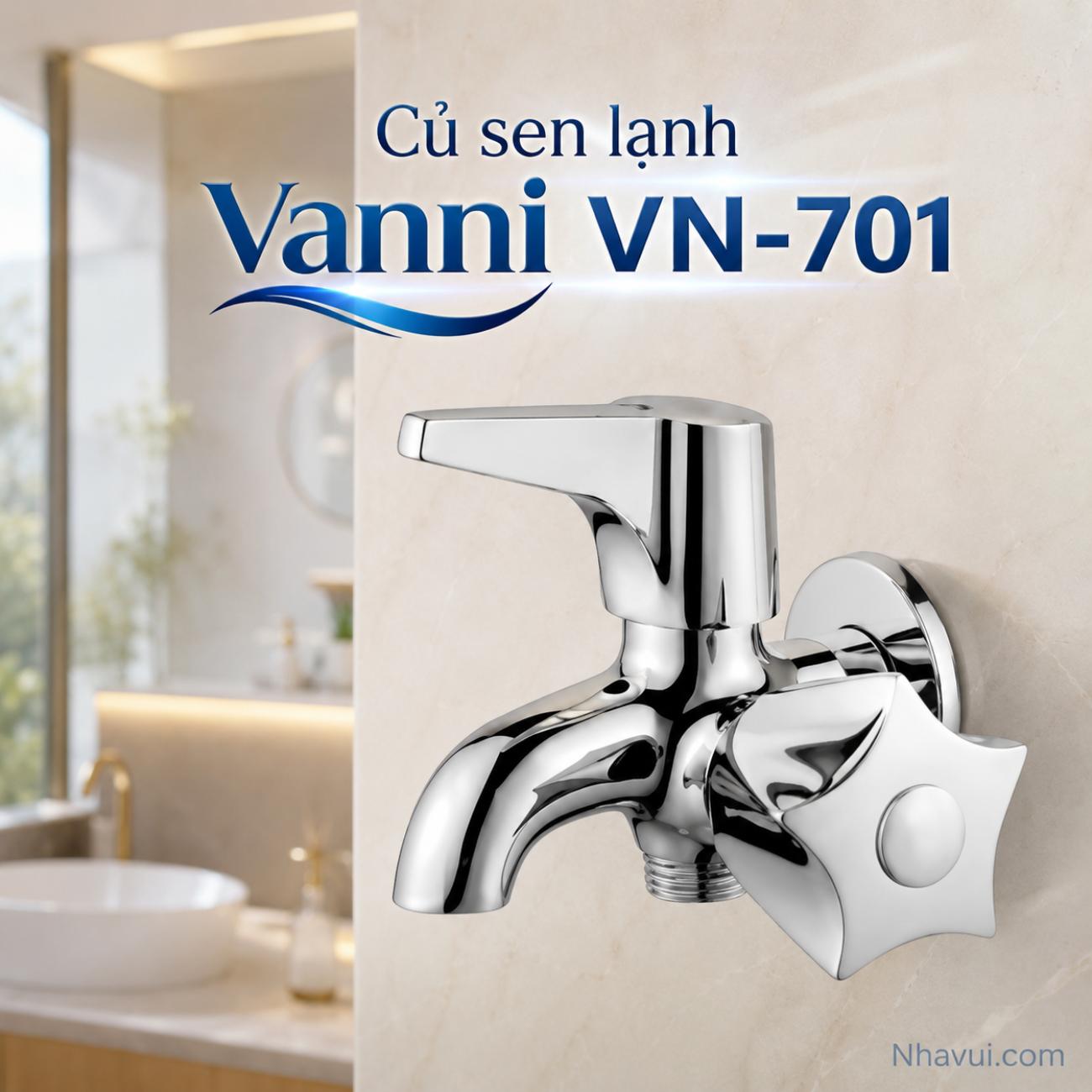 Củ sen lạnh Vanni VN-701 đồng thau mạ crome