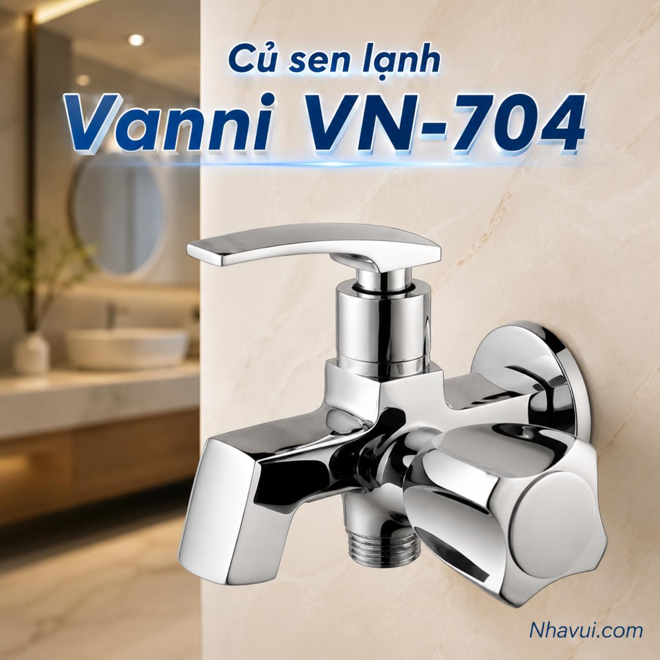 Củ sen lạnh Vanni VN-704 đồng thau mạ crome