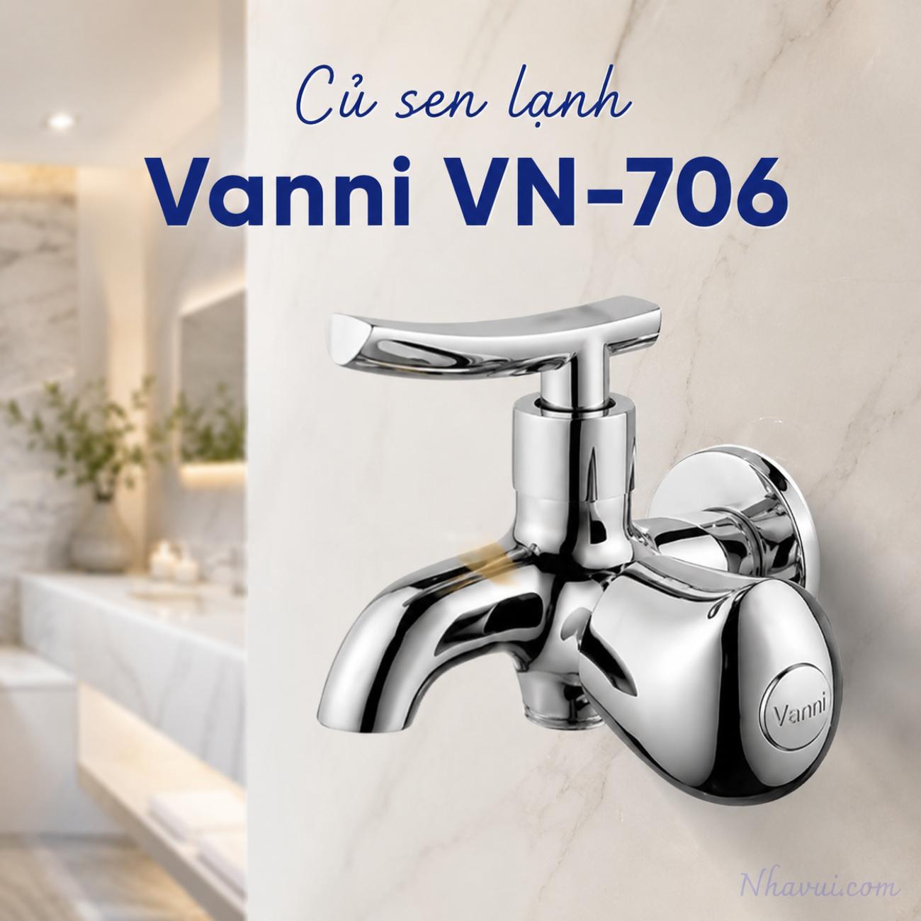 Củ sen lạnh Vanni VN-706 đồng thau mạ crome