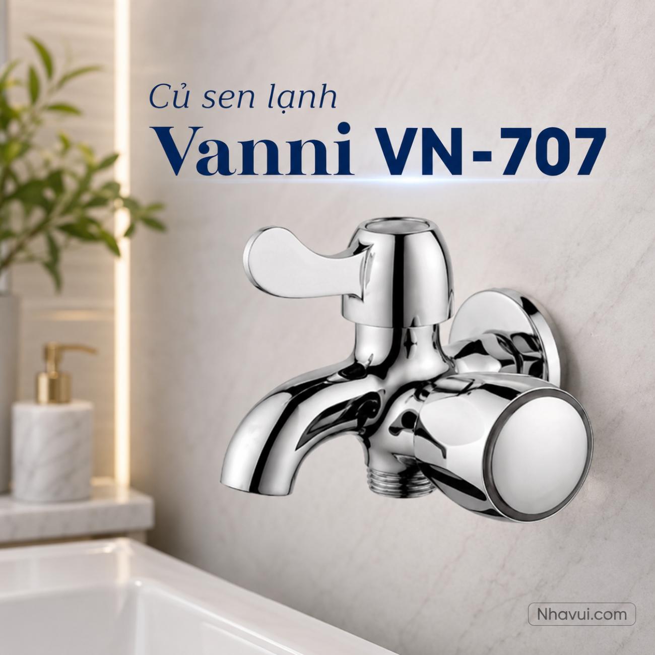 Củ sen lạnh Vanni VN-707 đồng thau mạ crome