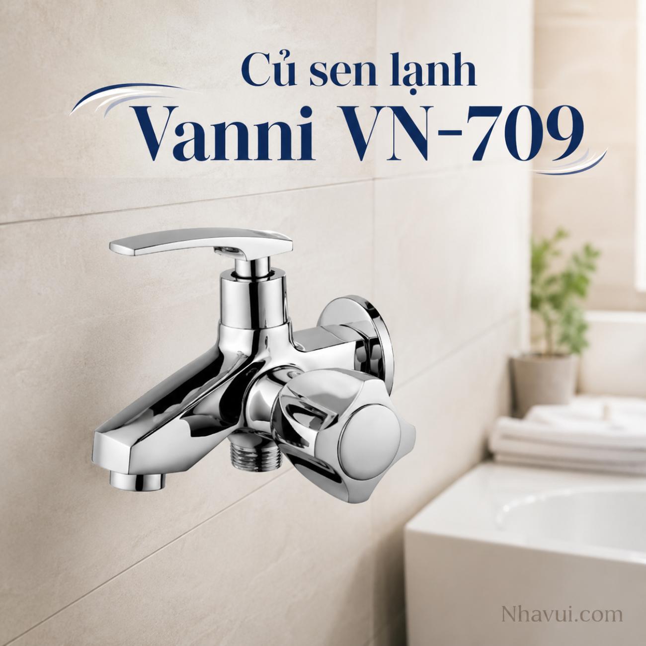 Củ sen lạnh Vanni VN-709 đồng thau mạ crome