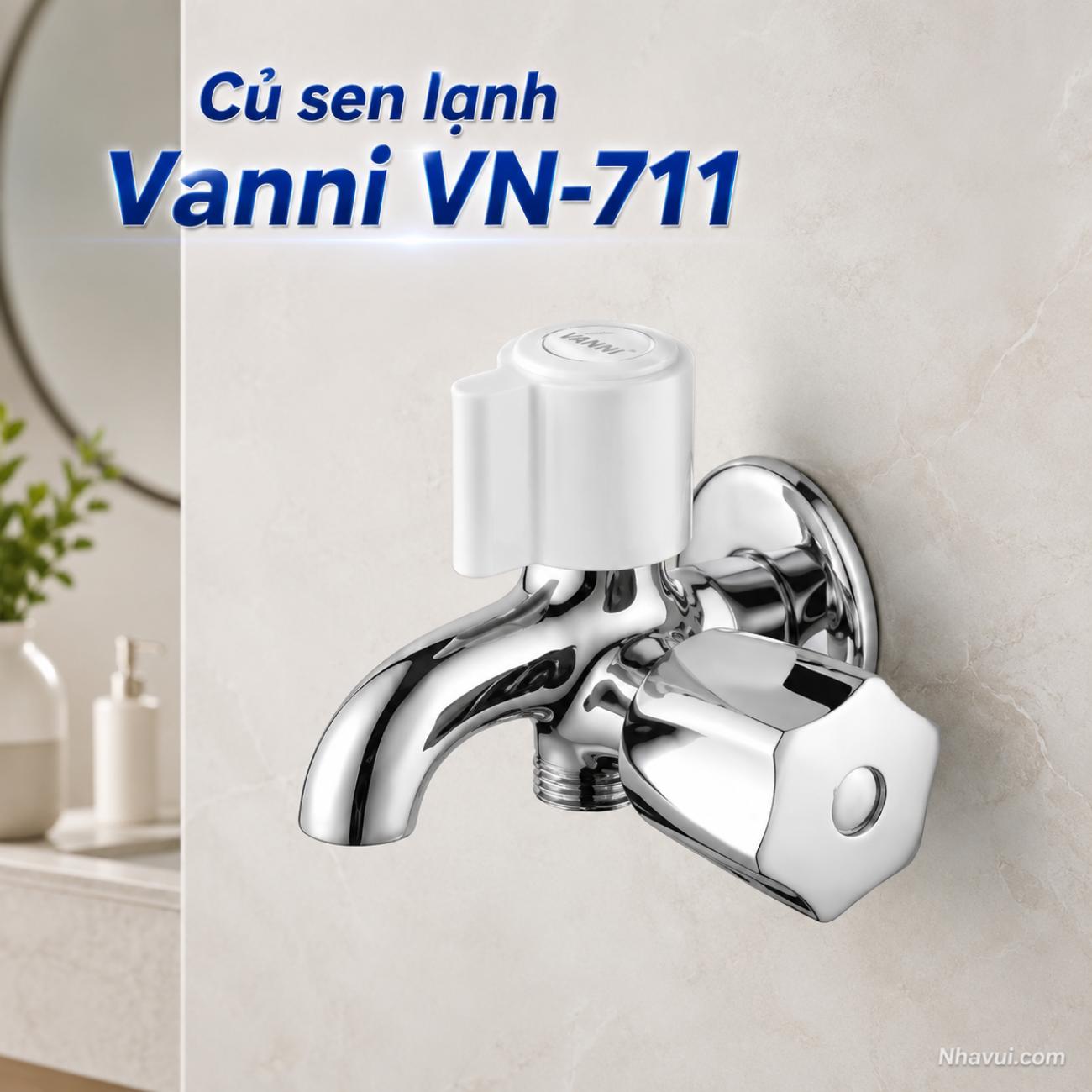 Củ sen lạnh Vanni VN-711 đồng thau mạ crome