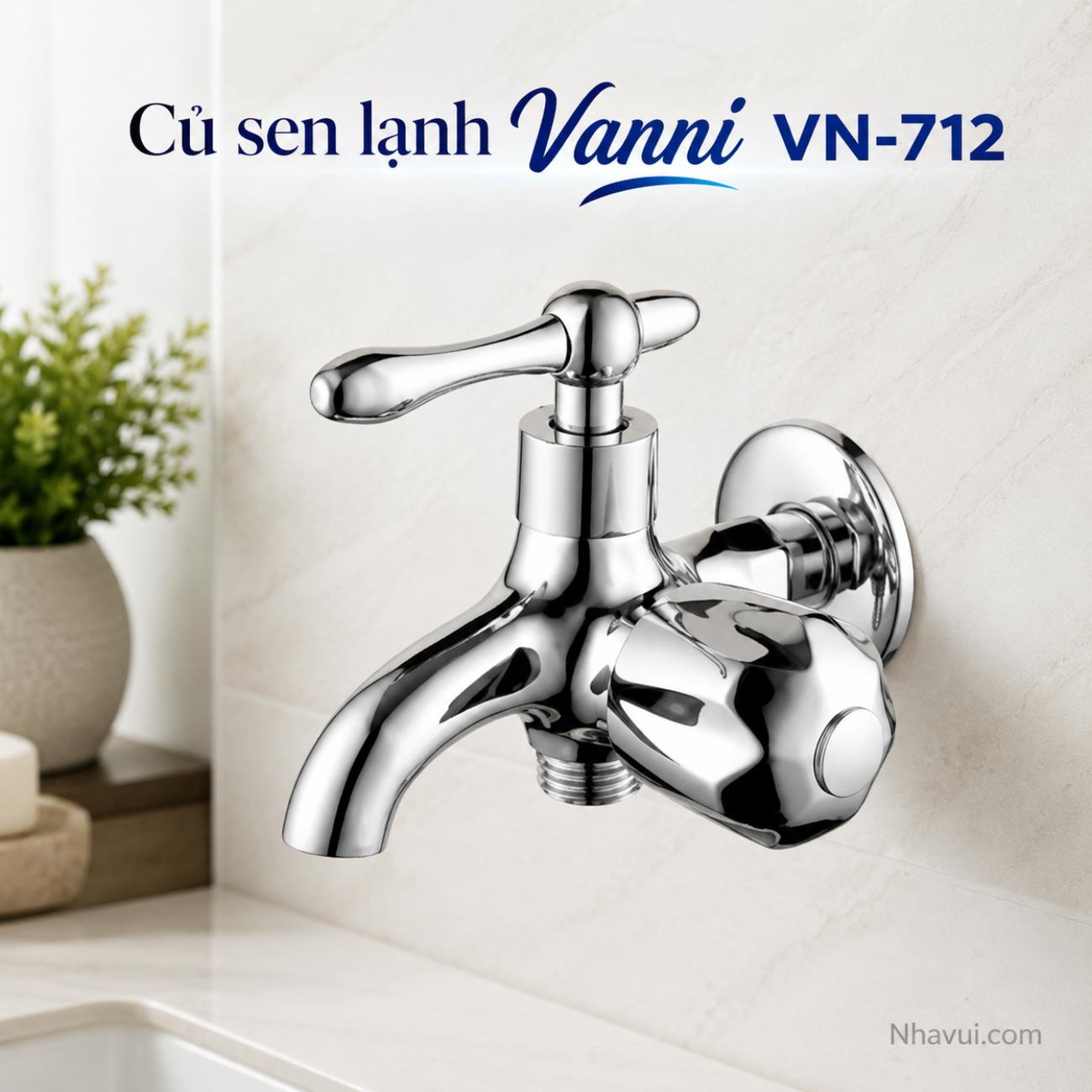Củ sen lạnh Vanni VN-712 đồng thau mạ crome