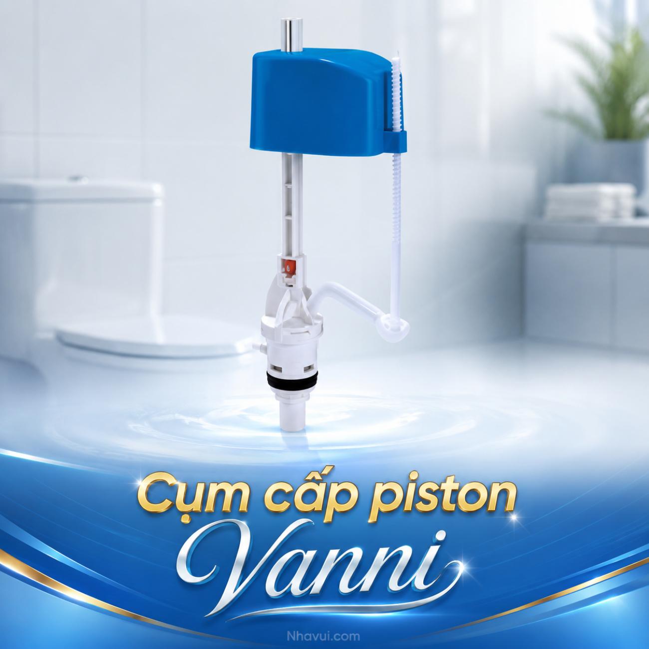 Cụm cấp piston Vanni phụ kiện cấp nước két bồn cầu
