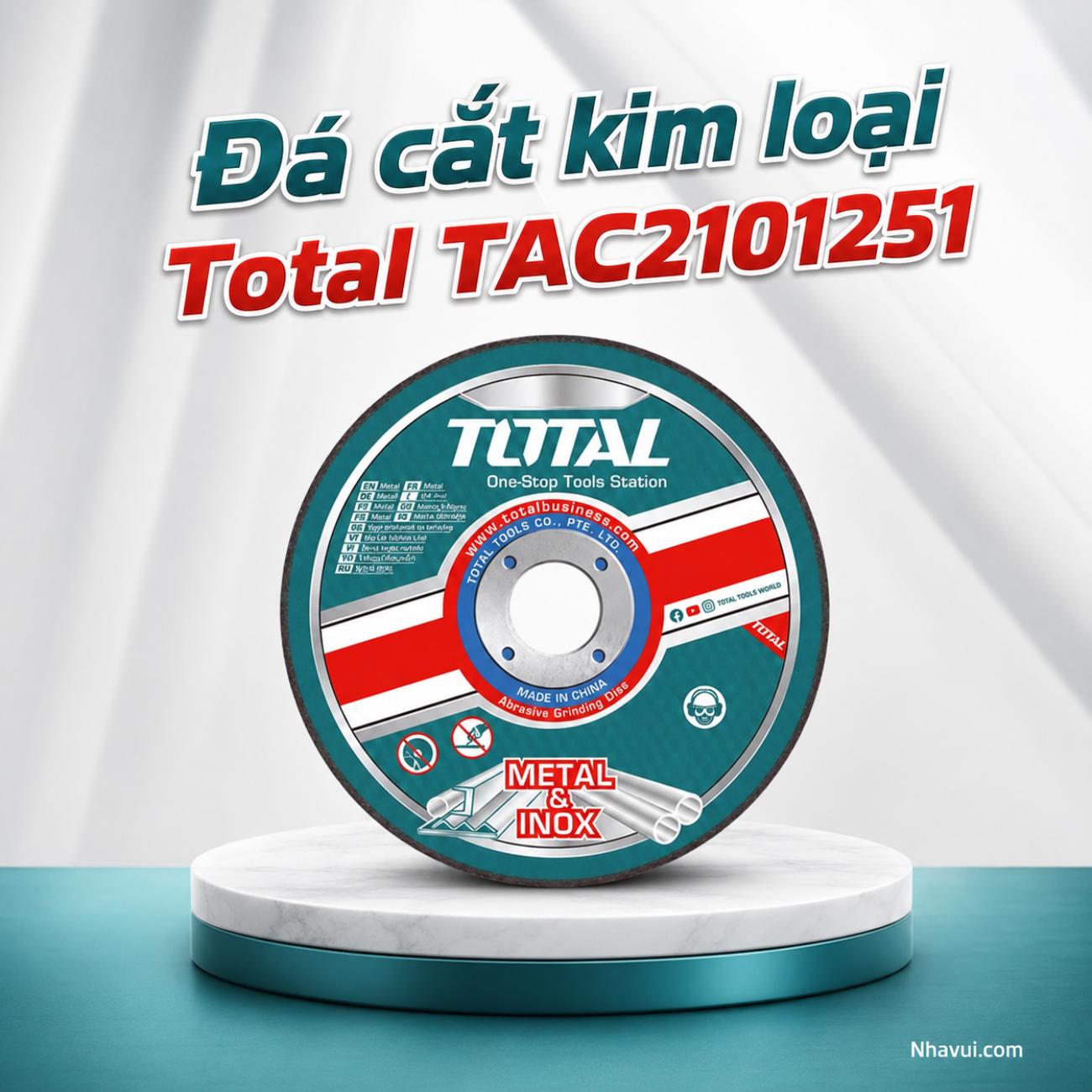 Đá cắt kim loại Total TAC2101251 kích thước 125mm