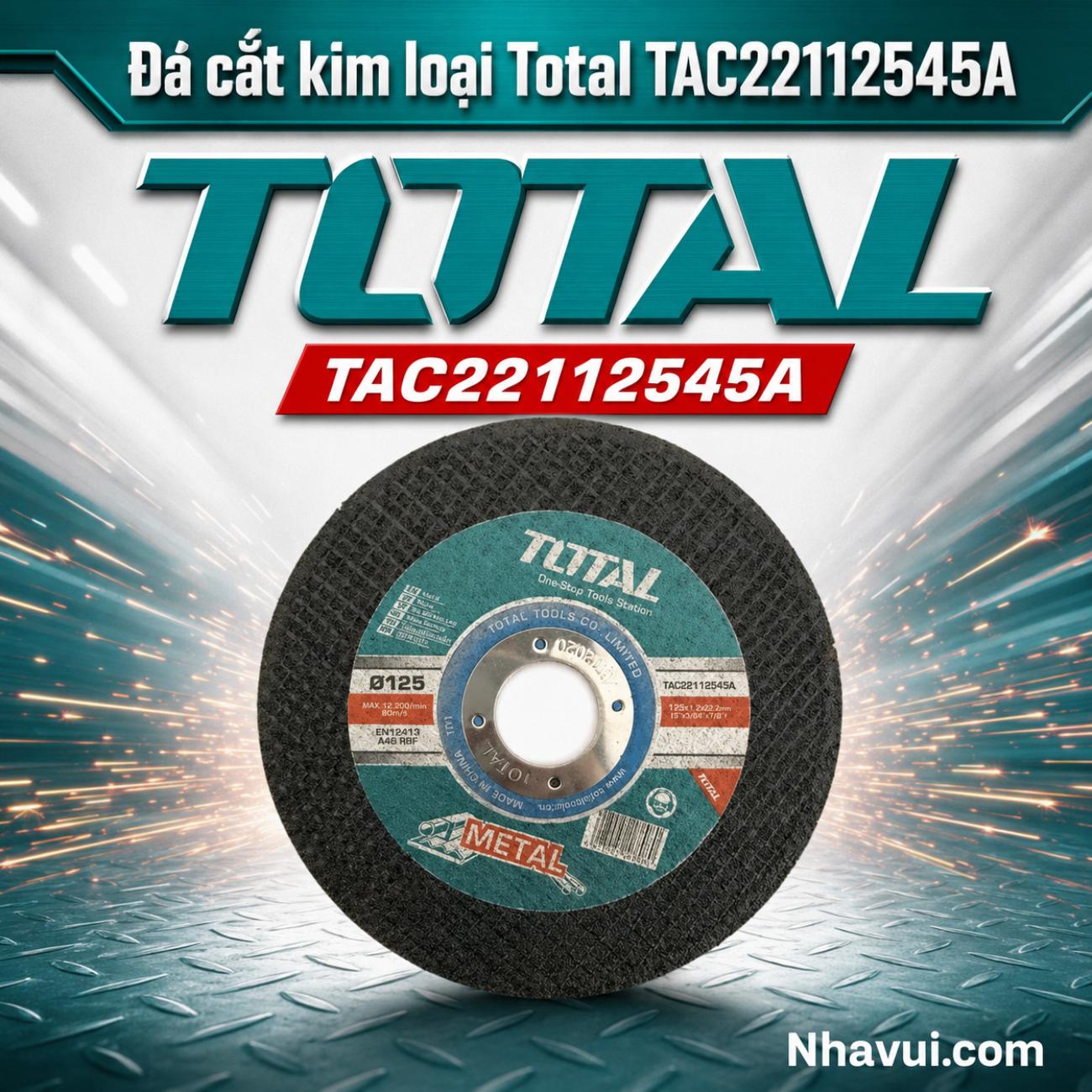 Đá cắt kim loại Total TAC2211254SA kích thước 125mm