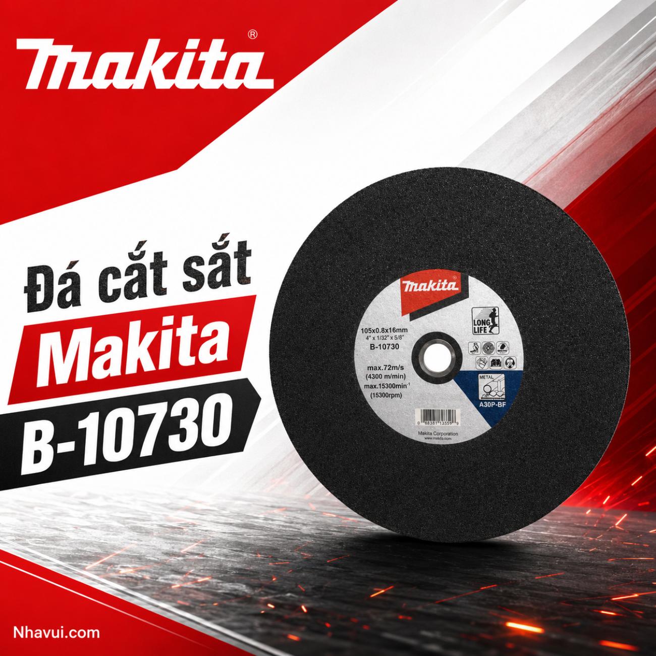 Đá cắt sắt Makita kích thước 355mm B-10730