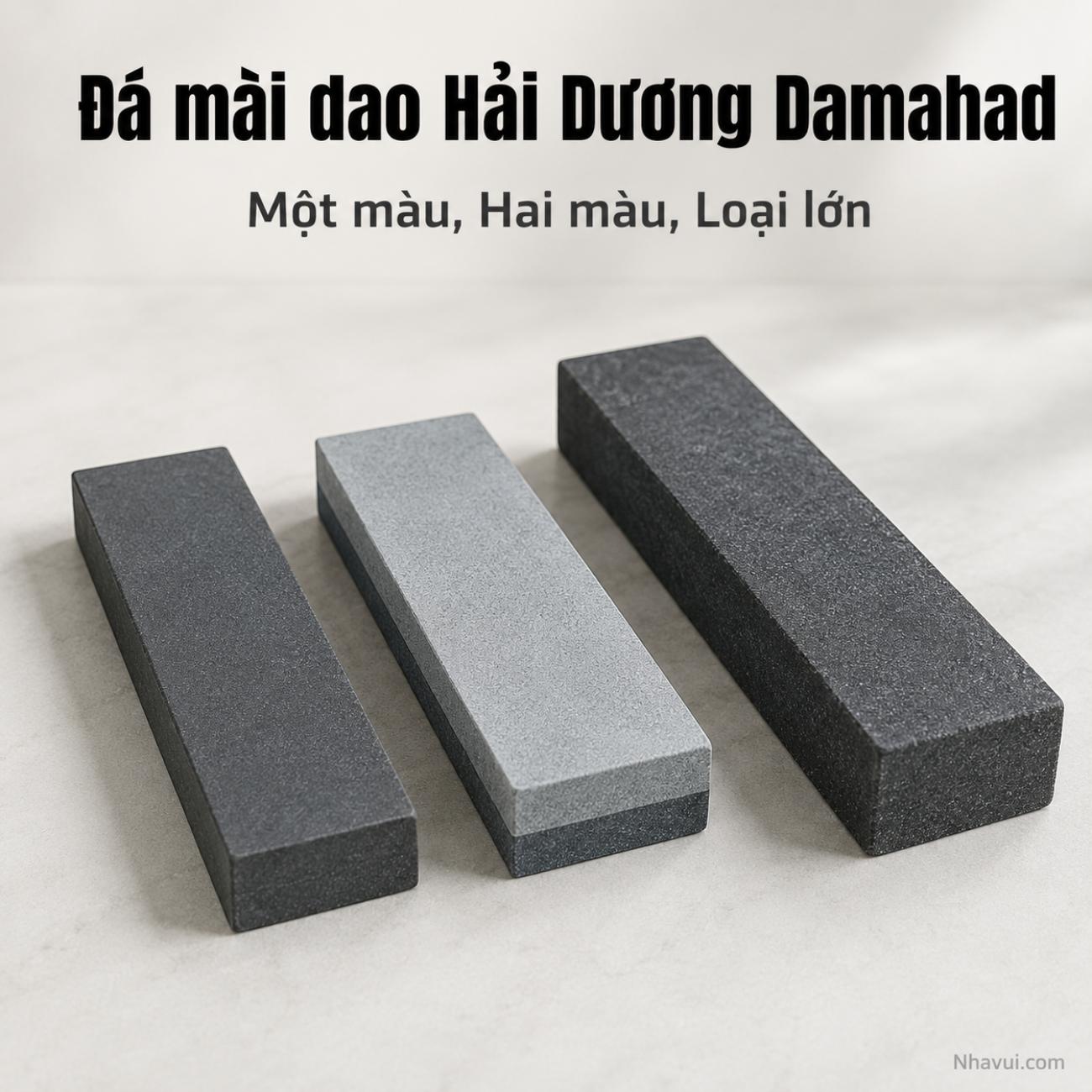 Đá mài dao Hải Dương Damahad một màu, hai màu, loại lớn