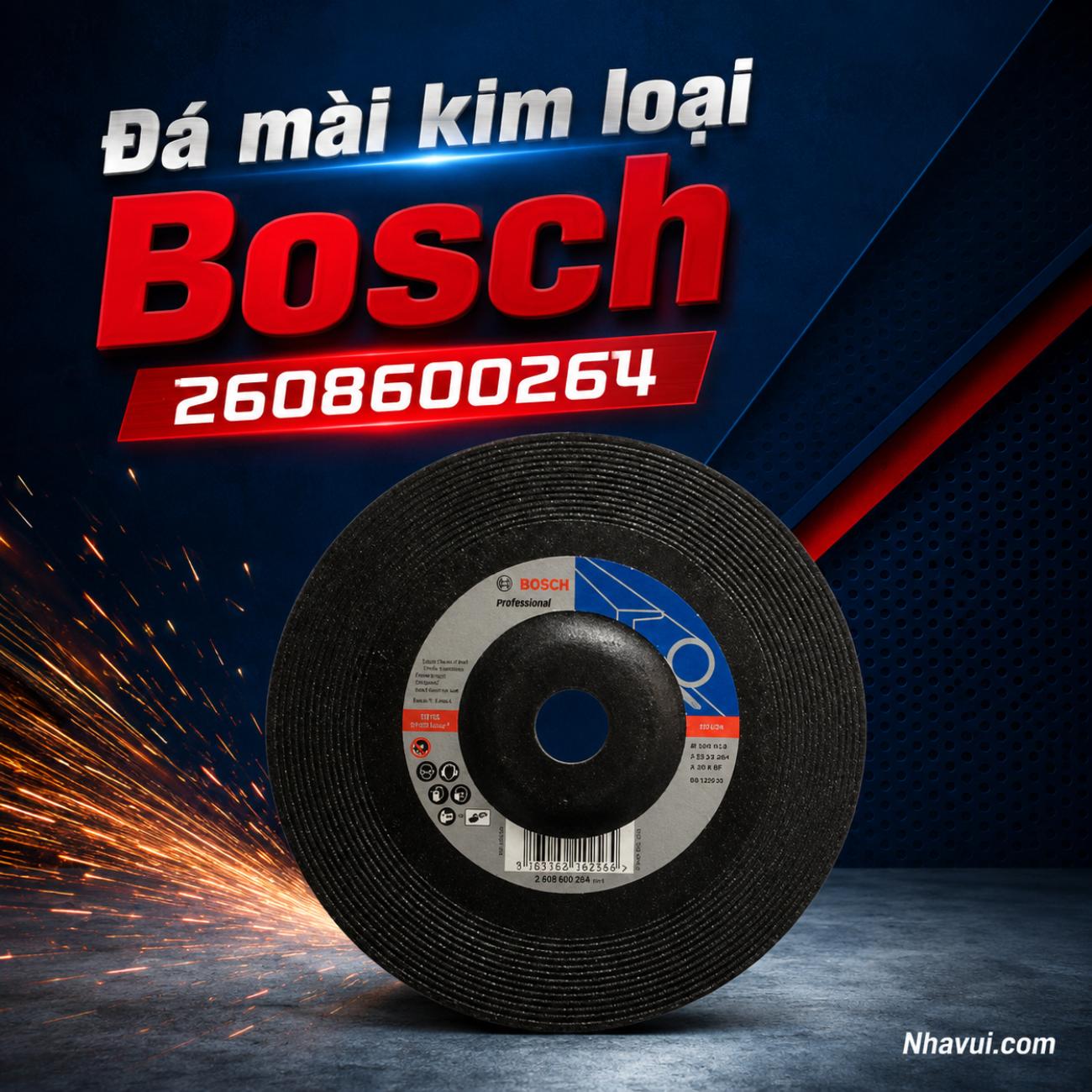 Đá mài kim loại Bosch 2608600264 kích thước 180mm