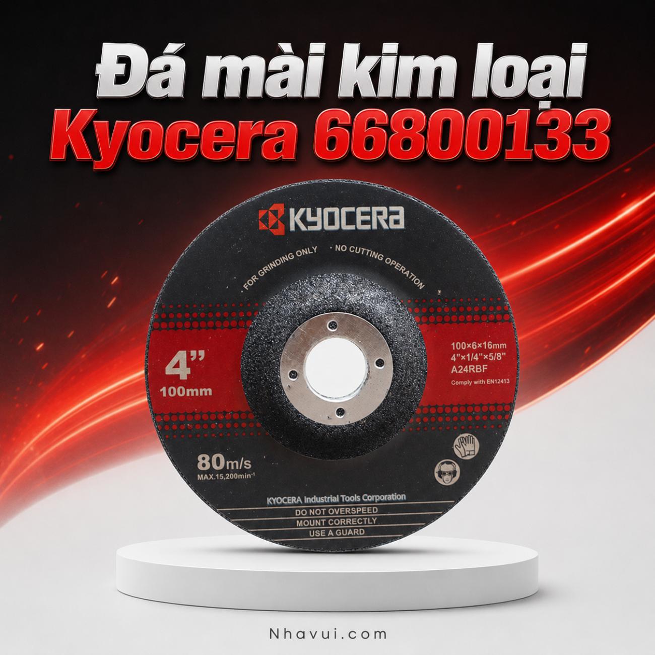 Đá mài kim loại Kyocera 66800133 kích thước 100x6x16mm