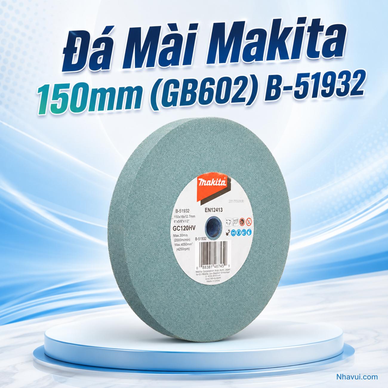 Đá mài Makita B-51932 kích thước 150x16x12.7mm