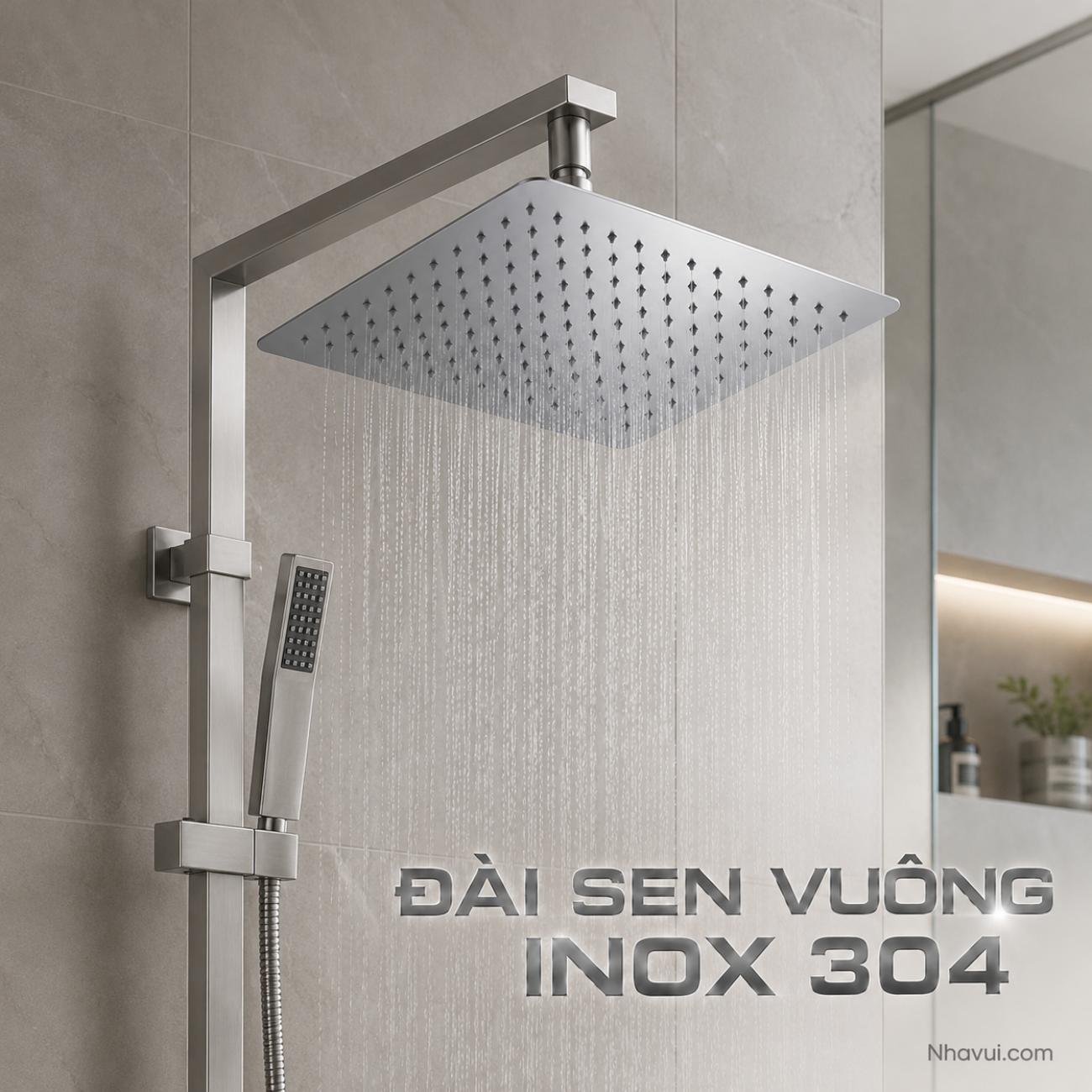 Đài sen vuông inox 304 Vanni kích thước 30x30cm