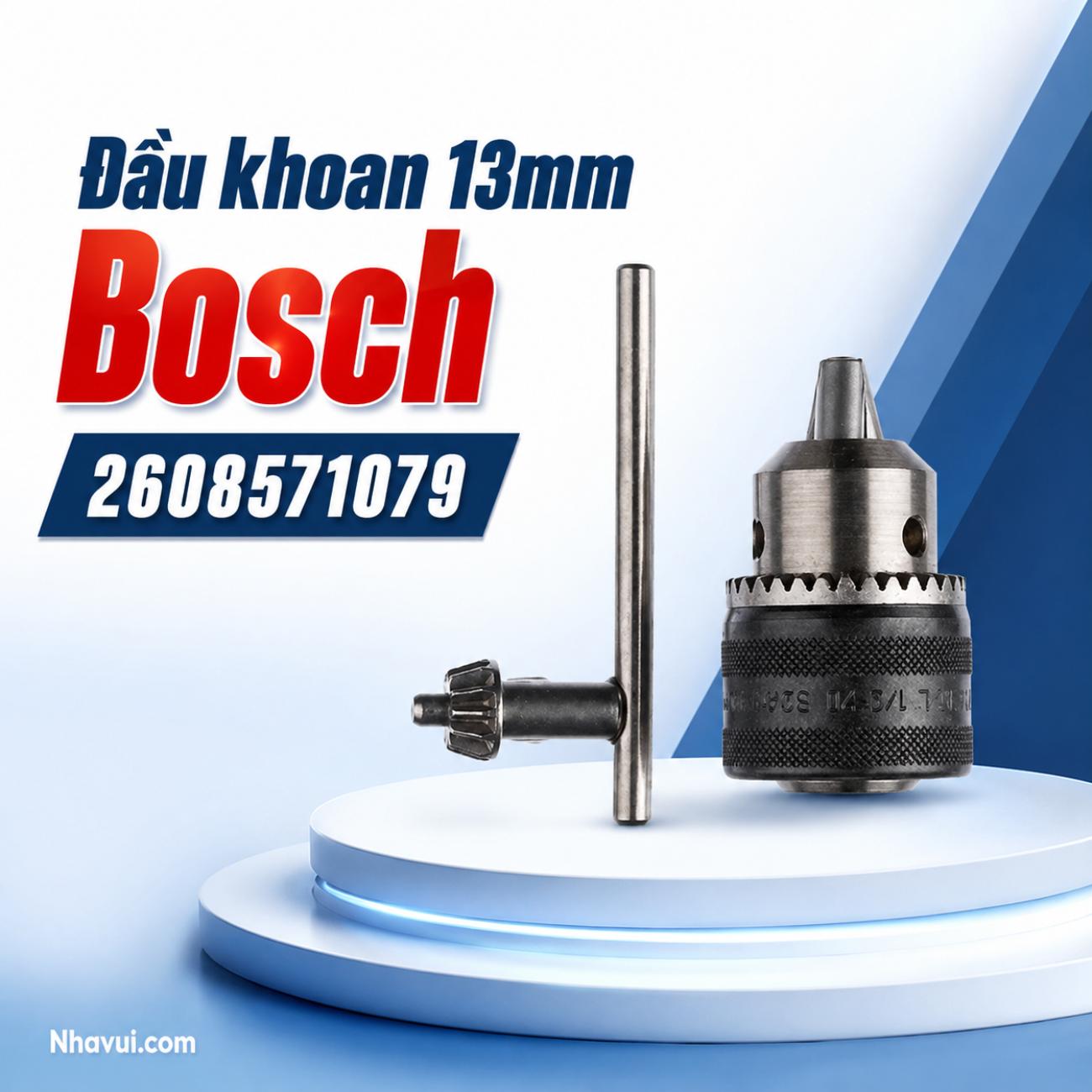 Đầu kẹp mũi khoan Bosch kích thước 13mm 2608571079