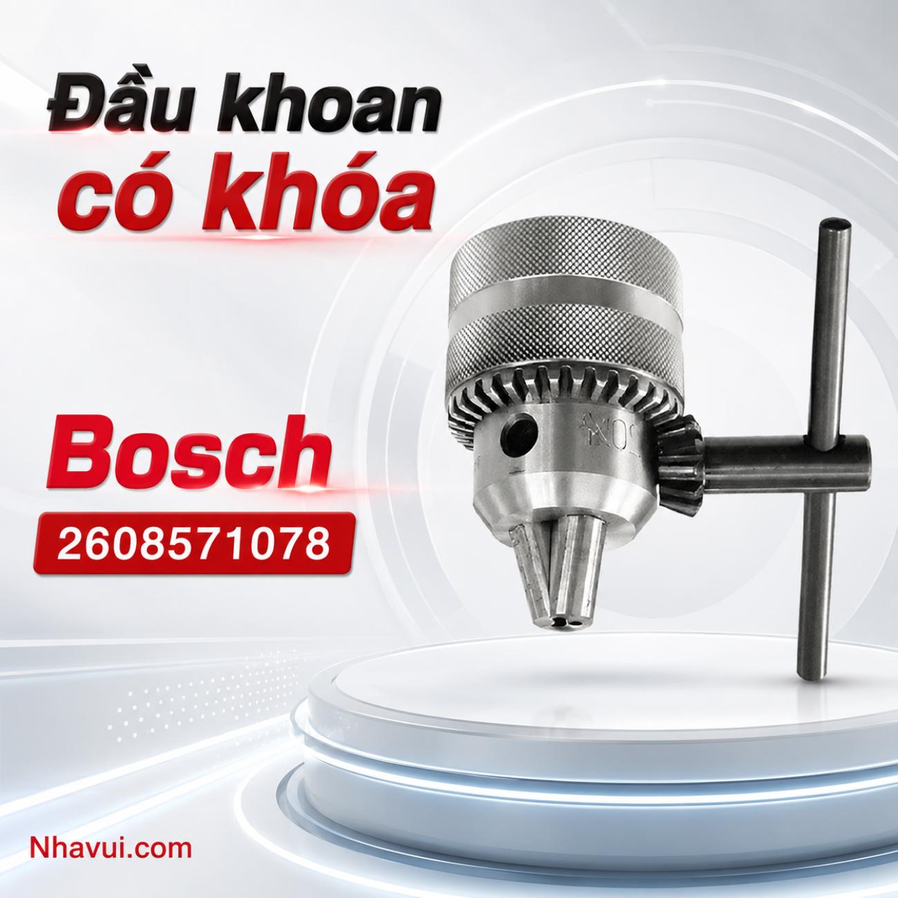 Đầu kẹp mũi khoan có khóa Bosch 2608571078 kích thước 10mm
