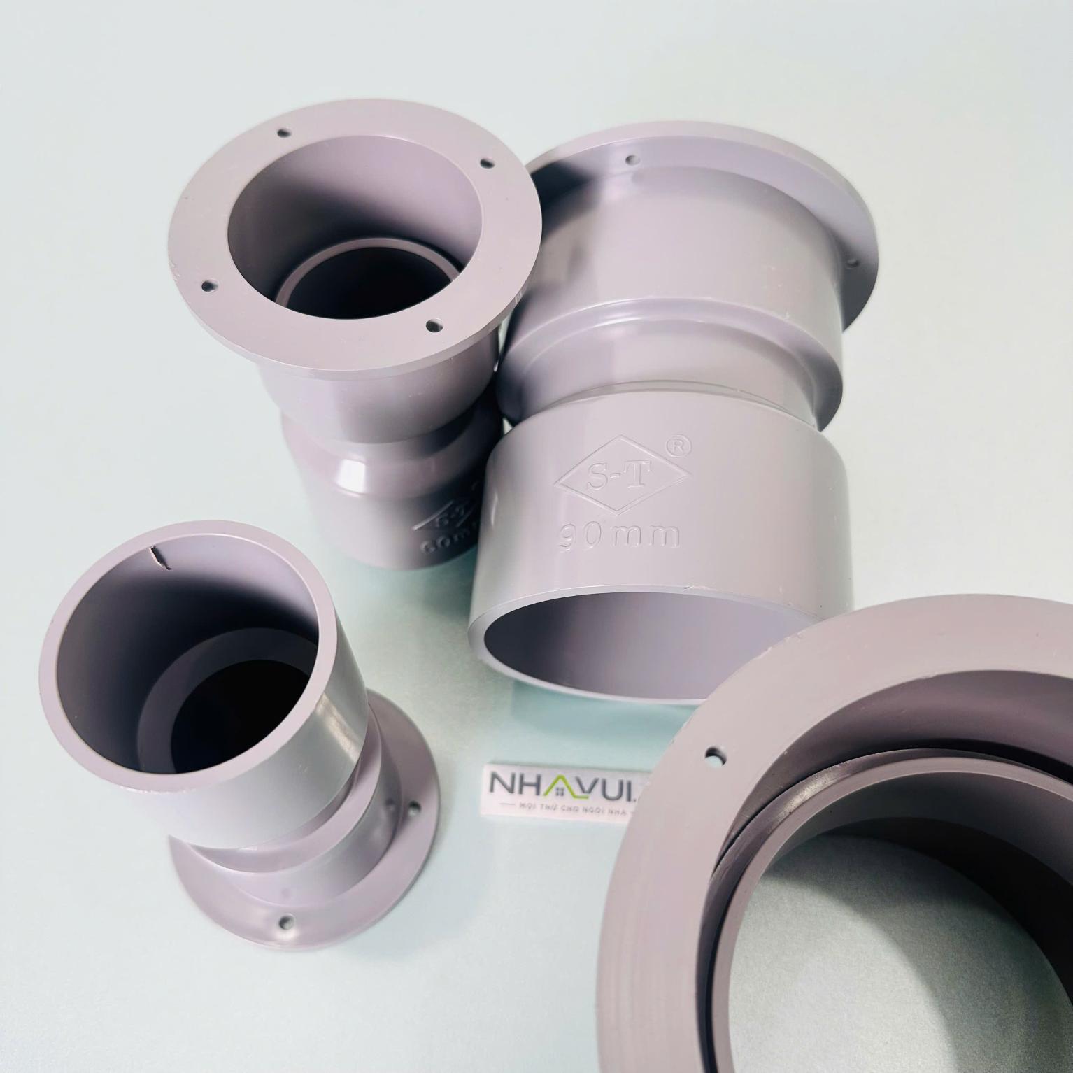 Đầu nối thông sàn PVC Ø49, Ø60, Ø90, Ø114