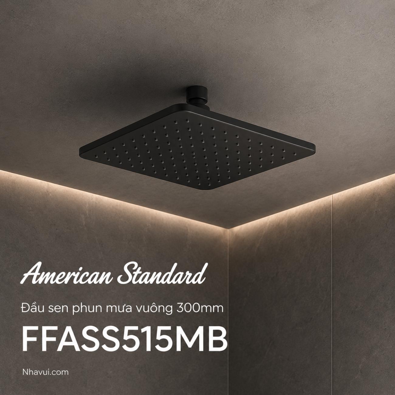 Đầu sen phun mưa vuông American Standard FFASS515MB