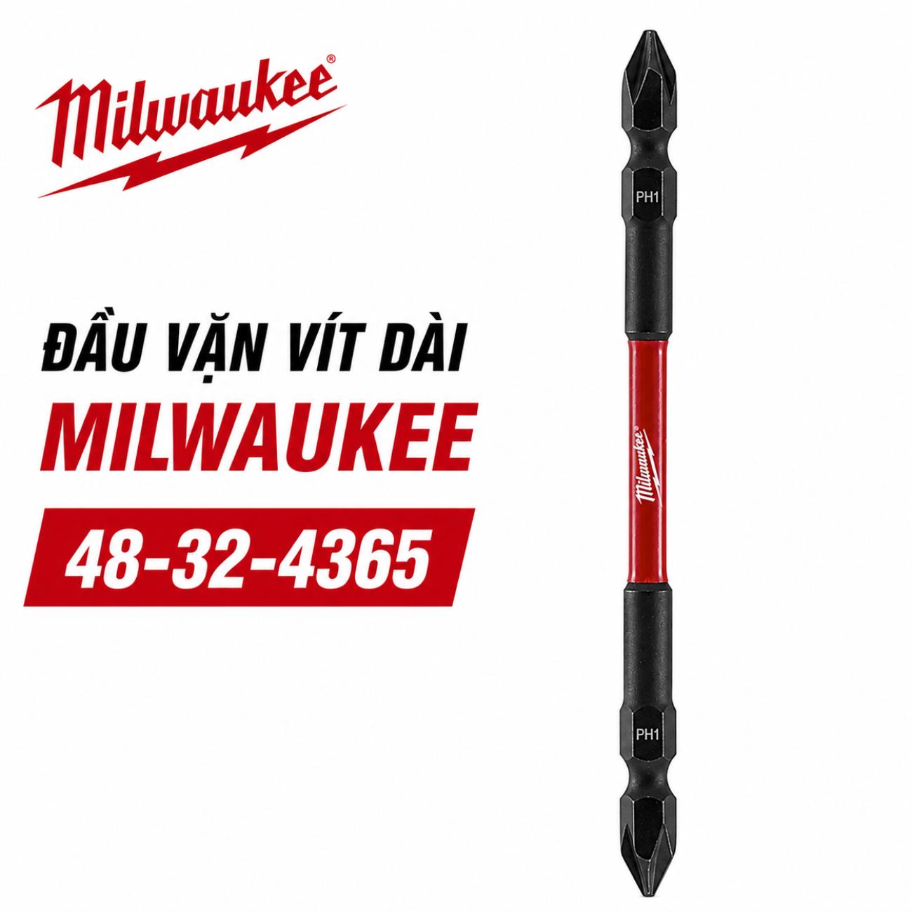 Đầu vặn vít dài PH3x110mm Milwaukee 48-32-4365