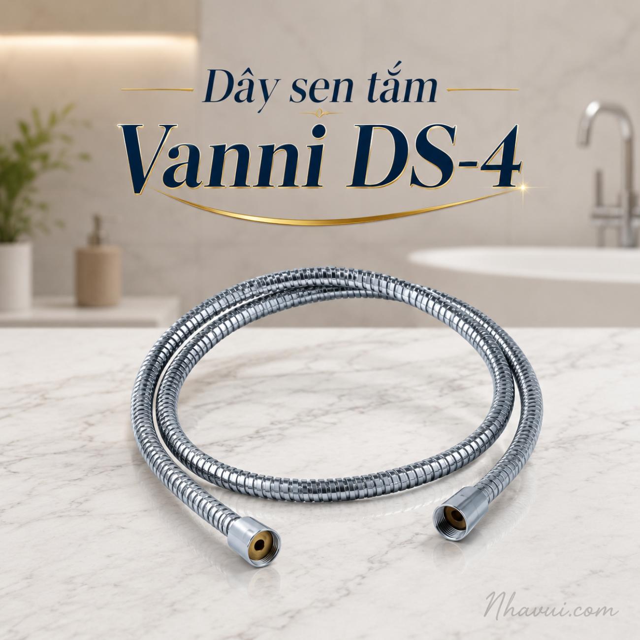 Dây sen tắm Vanni DS-4 lưới inox mềm dẻo