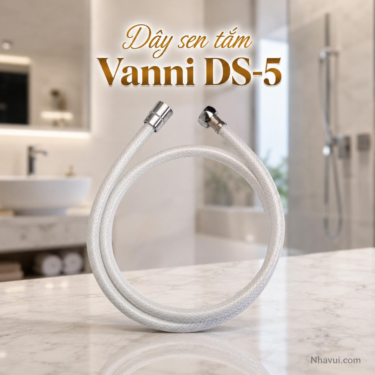 Dây sen tắm Vanni DS-5 dây PVC đầu đồng