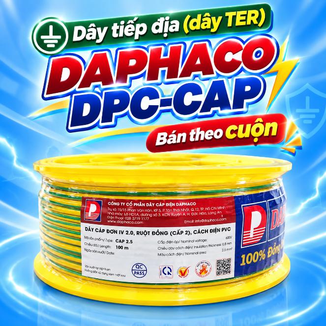 Dây tiếp địa (dây TER) DAPHACO DPC-CAP – Cuộn 100m