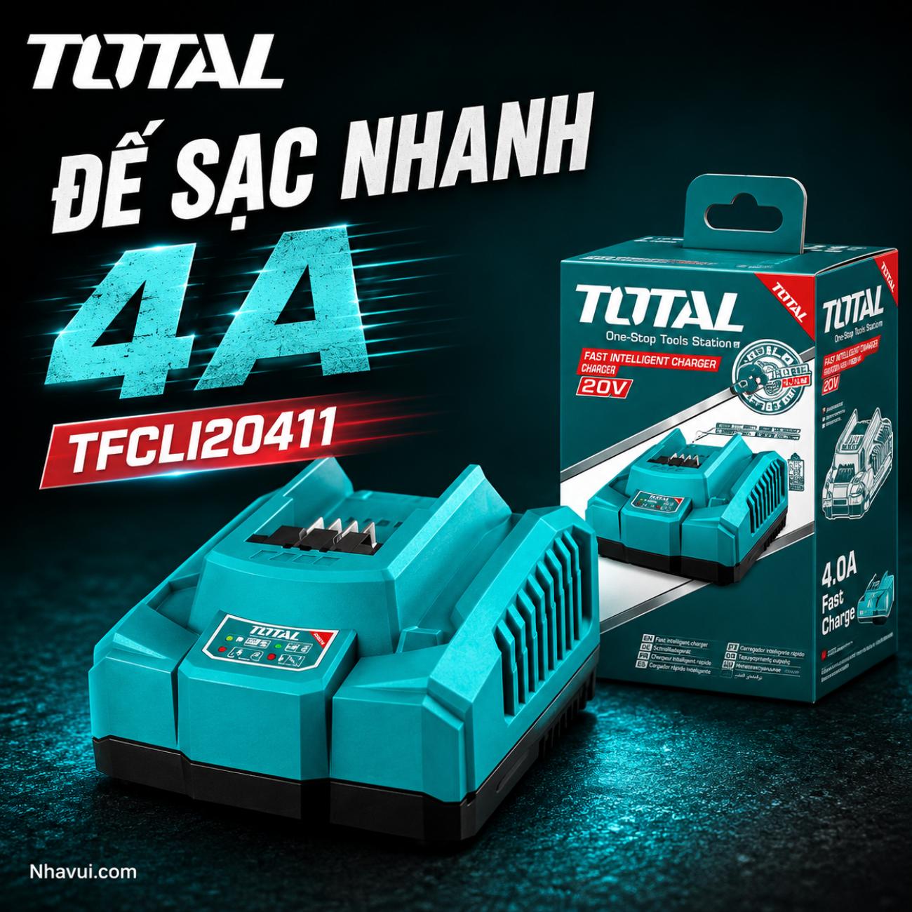 Đế sạc nhanh 4A Total TFCLI20411