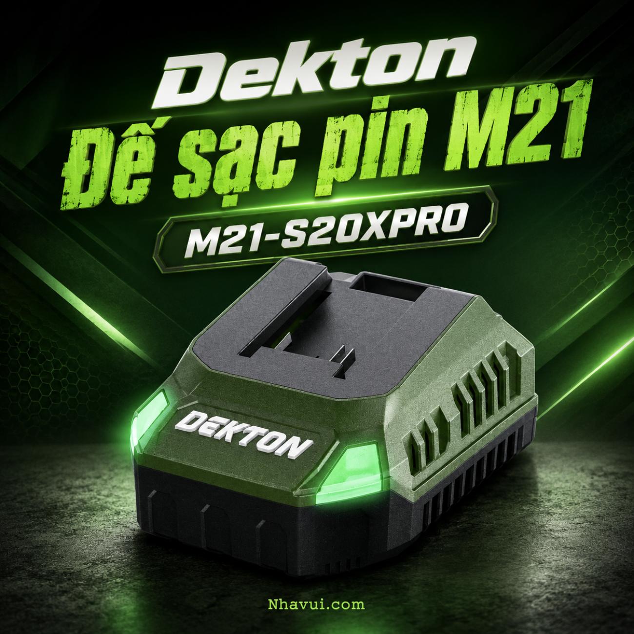 Đế sạc pin M21 Dekton M21-S20XPRO