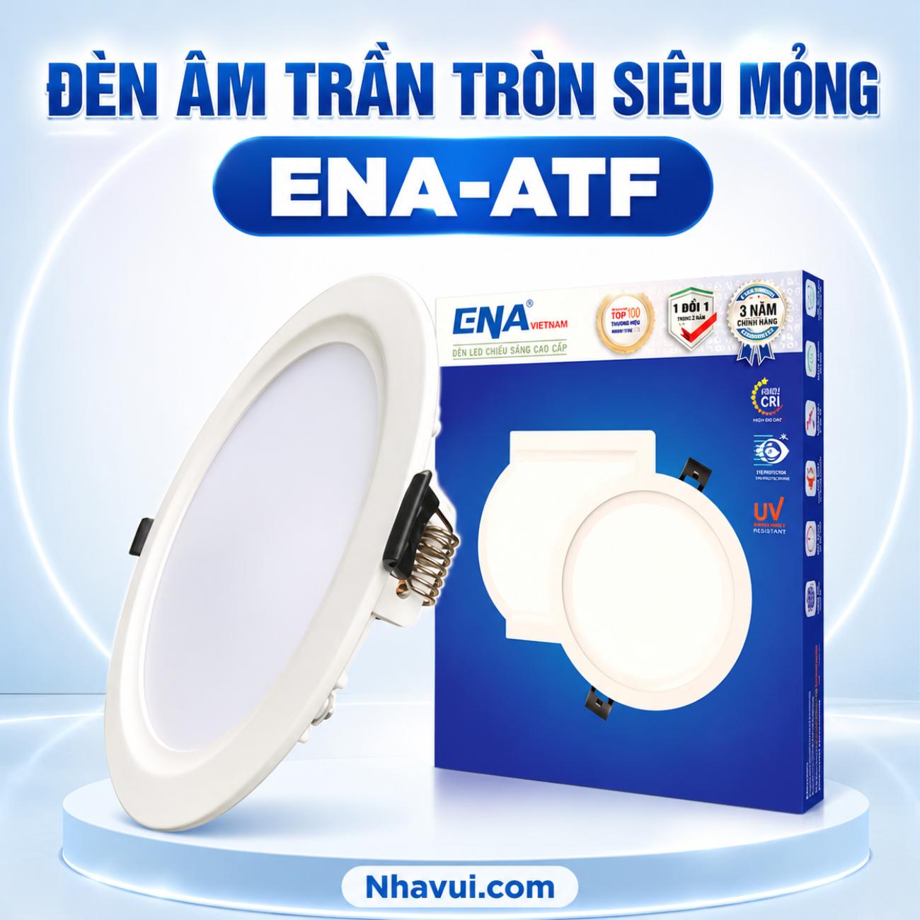 Đèn âm trần tròn siêu mỏng ENA ATF Series