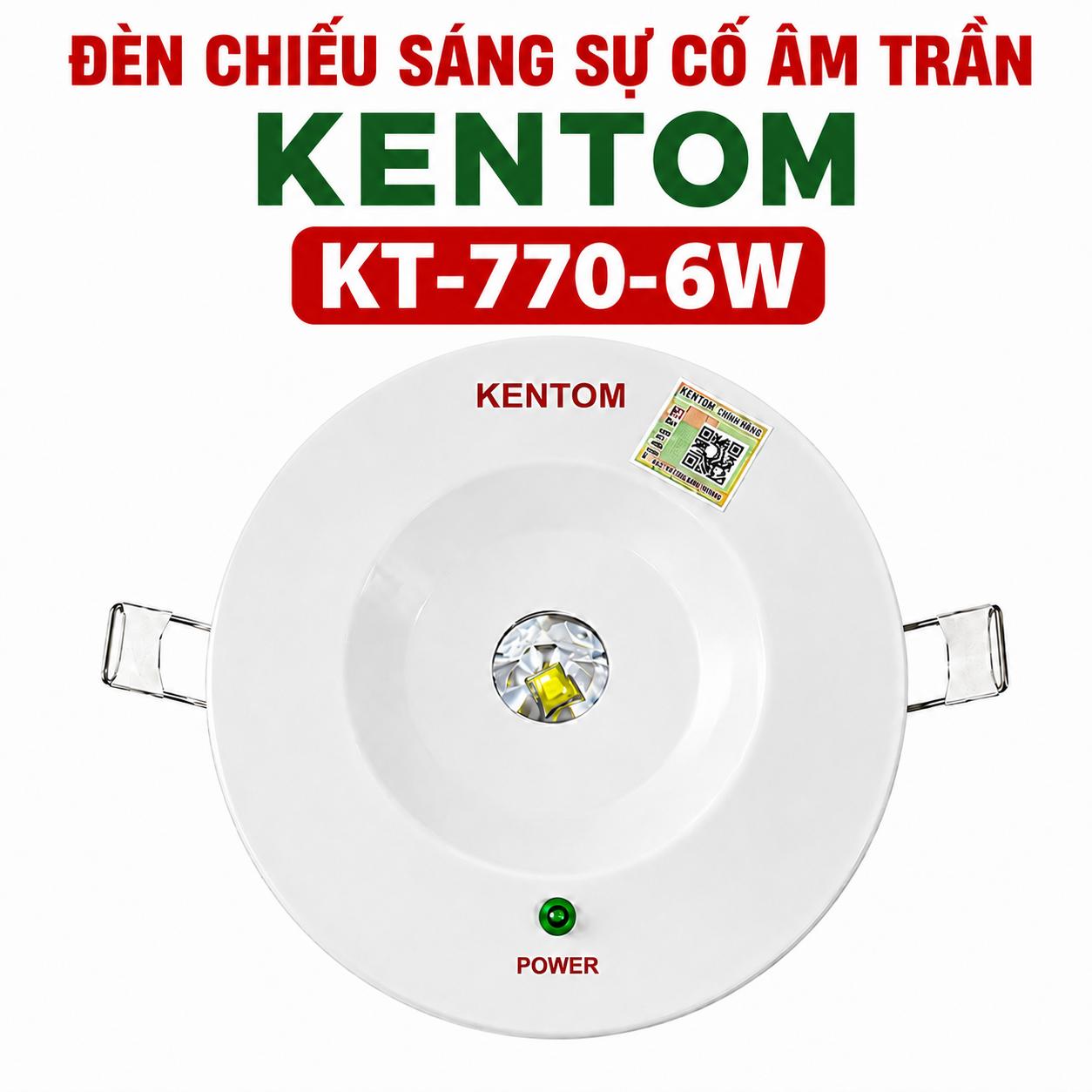 Đèn chiếu sáng sự cố âm trần Kentom KT770-6W