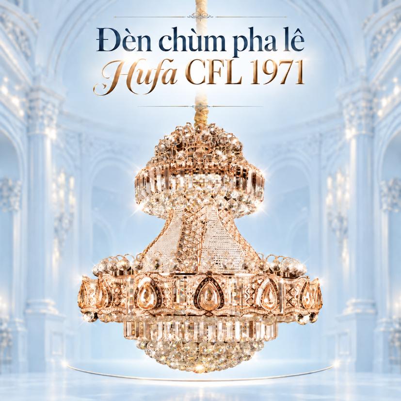 Đèn chùm pha lê Hufa CFL 1971