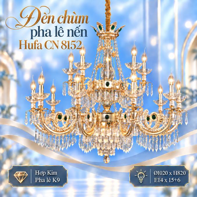 Đèn chùm pha lê nến Hufa CN 8152/15