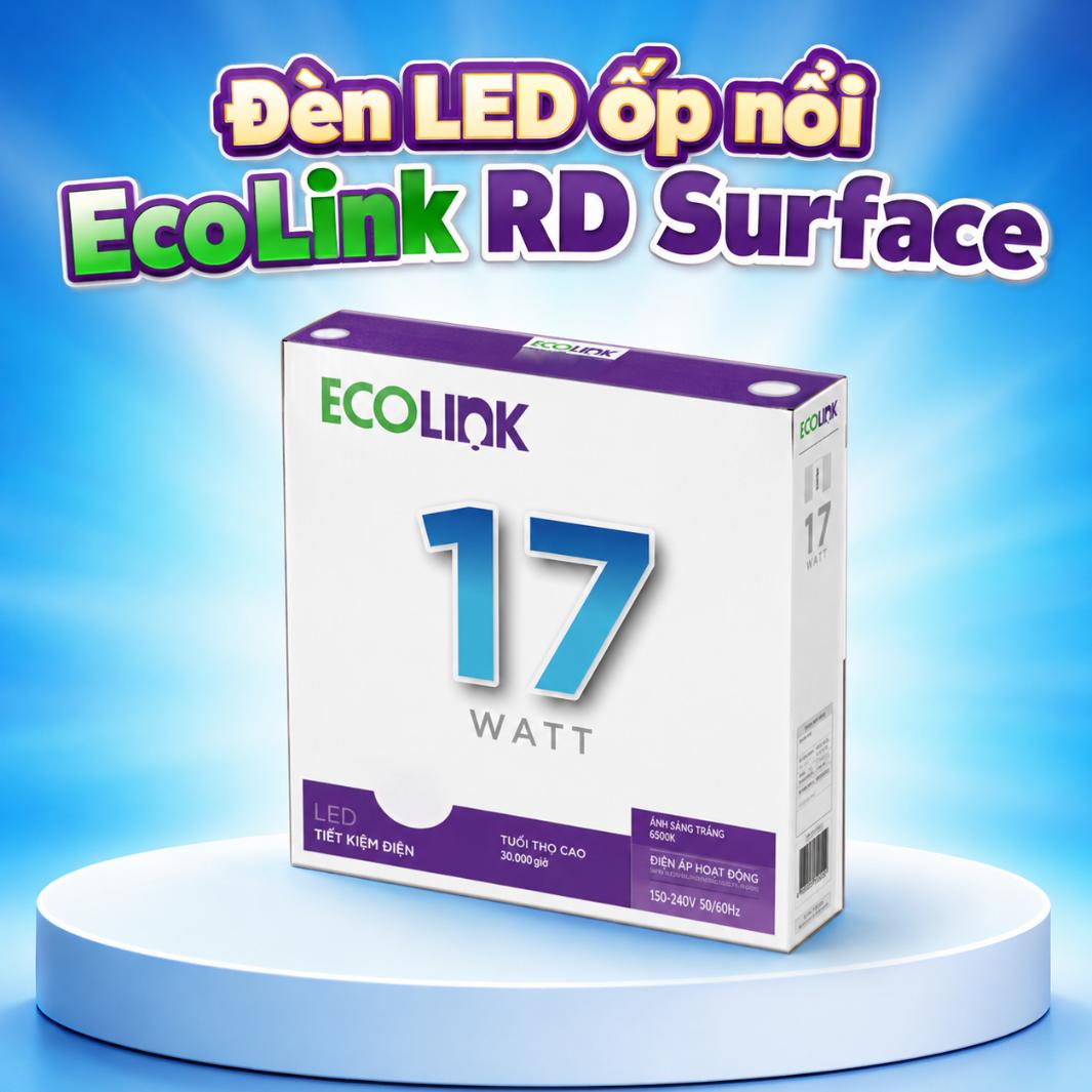 Đèn LED ốp nổi EcoLink RD Surface 17W / 24W