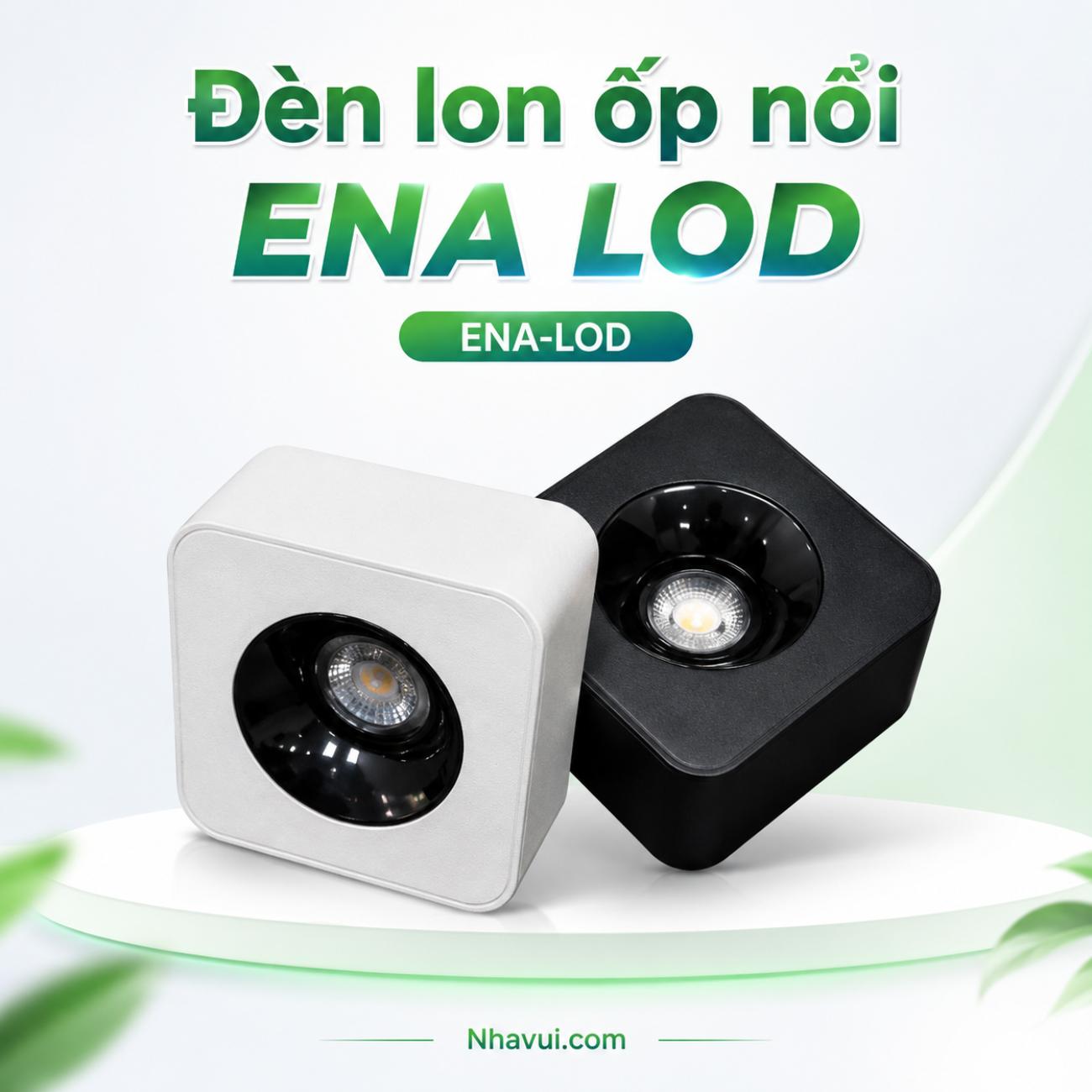 Đèn lon ốp nổi ENA LOD loại đơn