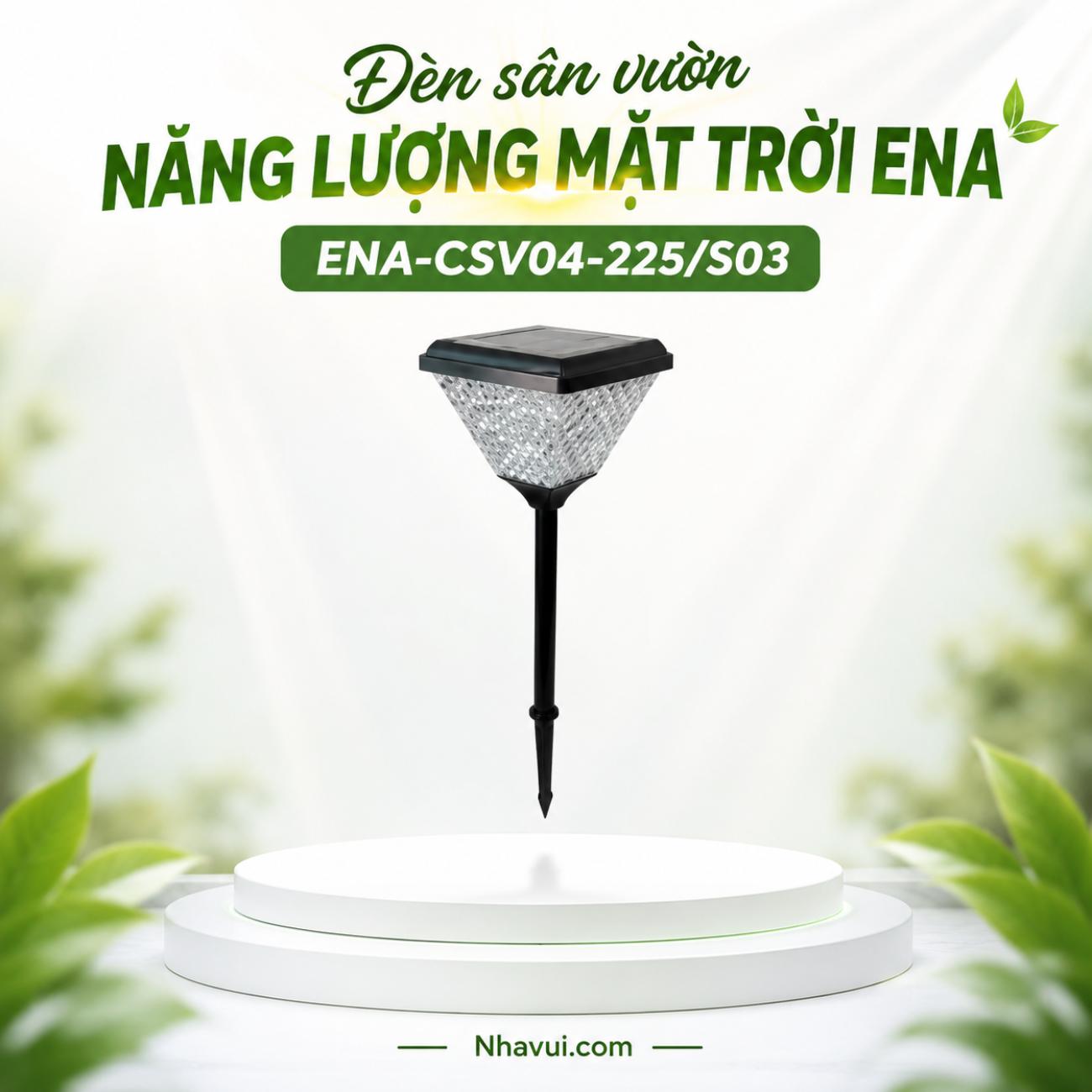 Đèn sân vườn năng lượng mặt trời ENA CSV04-225/S03