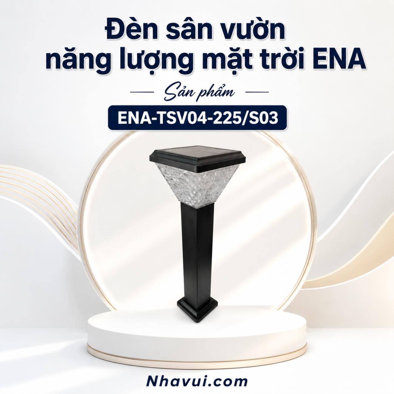 Đèn sân vườn năng lượng mặt trời ENA TSV04-225/S03
