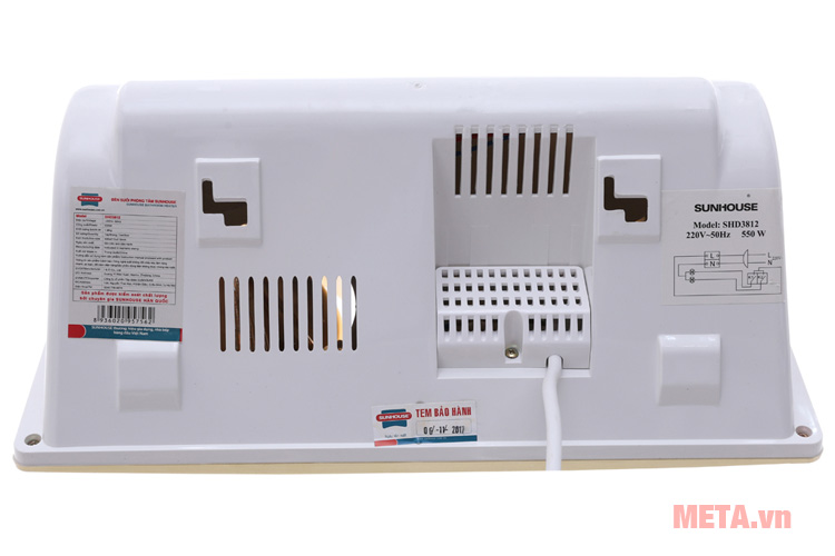 Đèn sưởi nhà tắm Sunhouse SHD3812 2 bóng