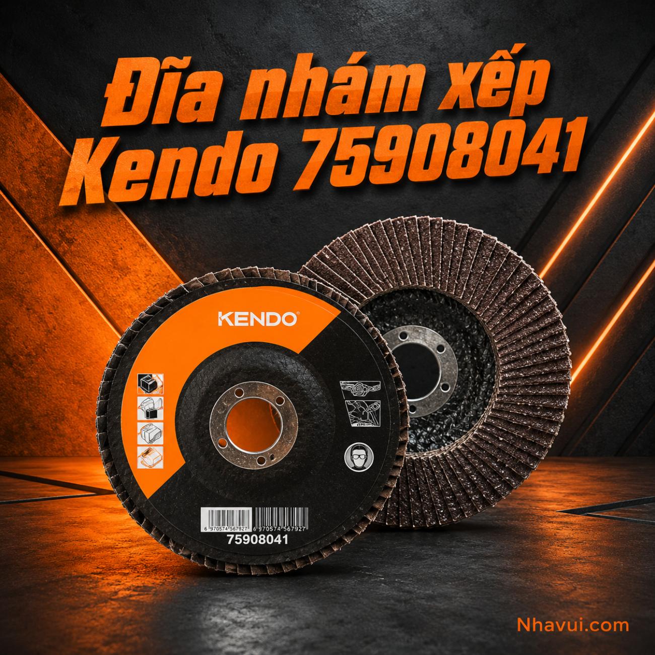 Đĩa nhám xếp Kendo P80 kích thước 100x16mm 75908041