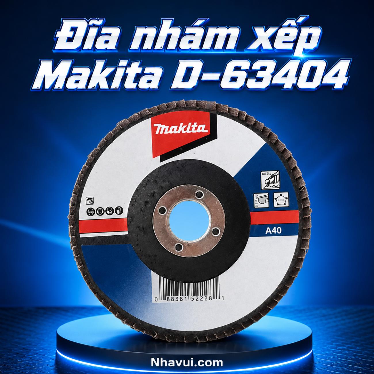 Đĩa nhám xếp Makita A40 kích thước 100x16mm D-63404