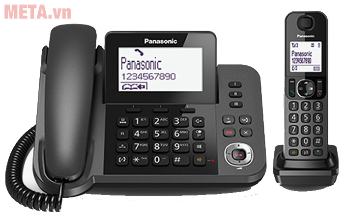 Điện thoại bàn Panasonic KX-TGF310CX (1 có dây, 1 không dây)
