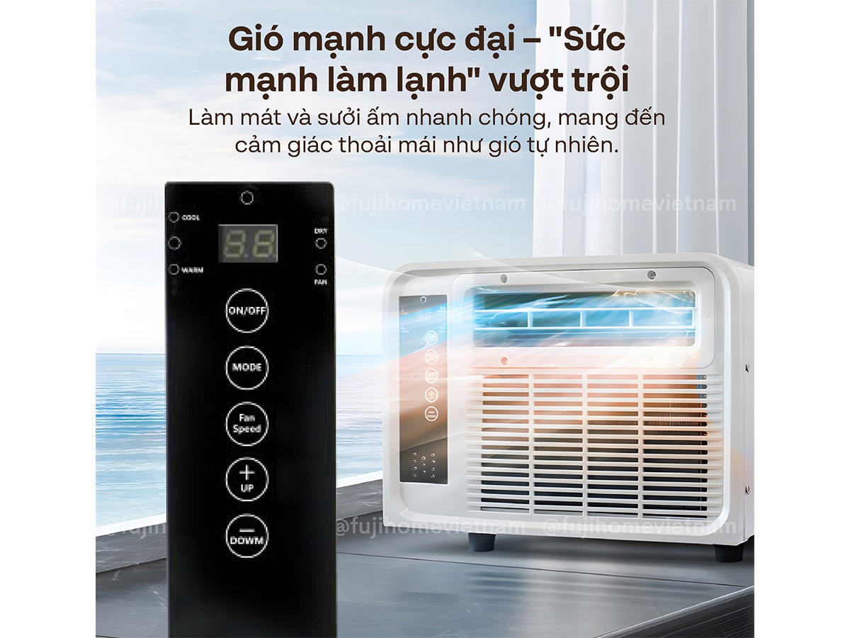 Điều hòa di động mini Fujihome PAC03 2.500 BTU