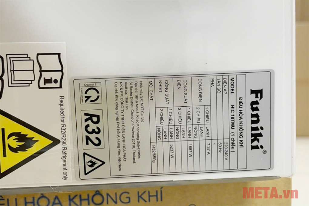Điều hòa Funiki Inverter 18000BTU HIC-18TMU
