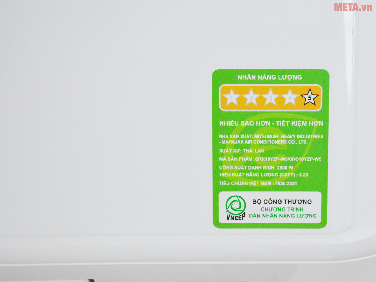 Điều hòa Mitsubishi Heavy Inverter 9.000BTU SRK10YZP-W5/SRC10YZP-W5